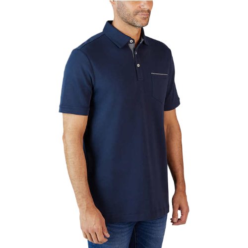 Tahari Men's Super Soft 4-Way Stretch Polo Shirt