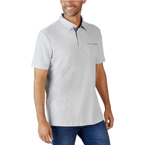 Tahari Men's Super Soft 4-Way Stretch Polo Shirt