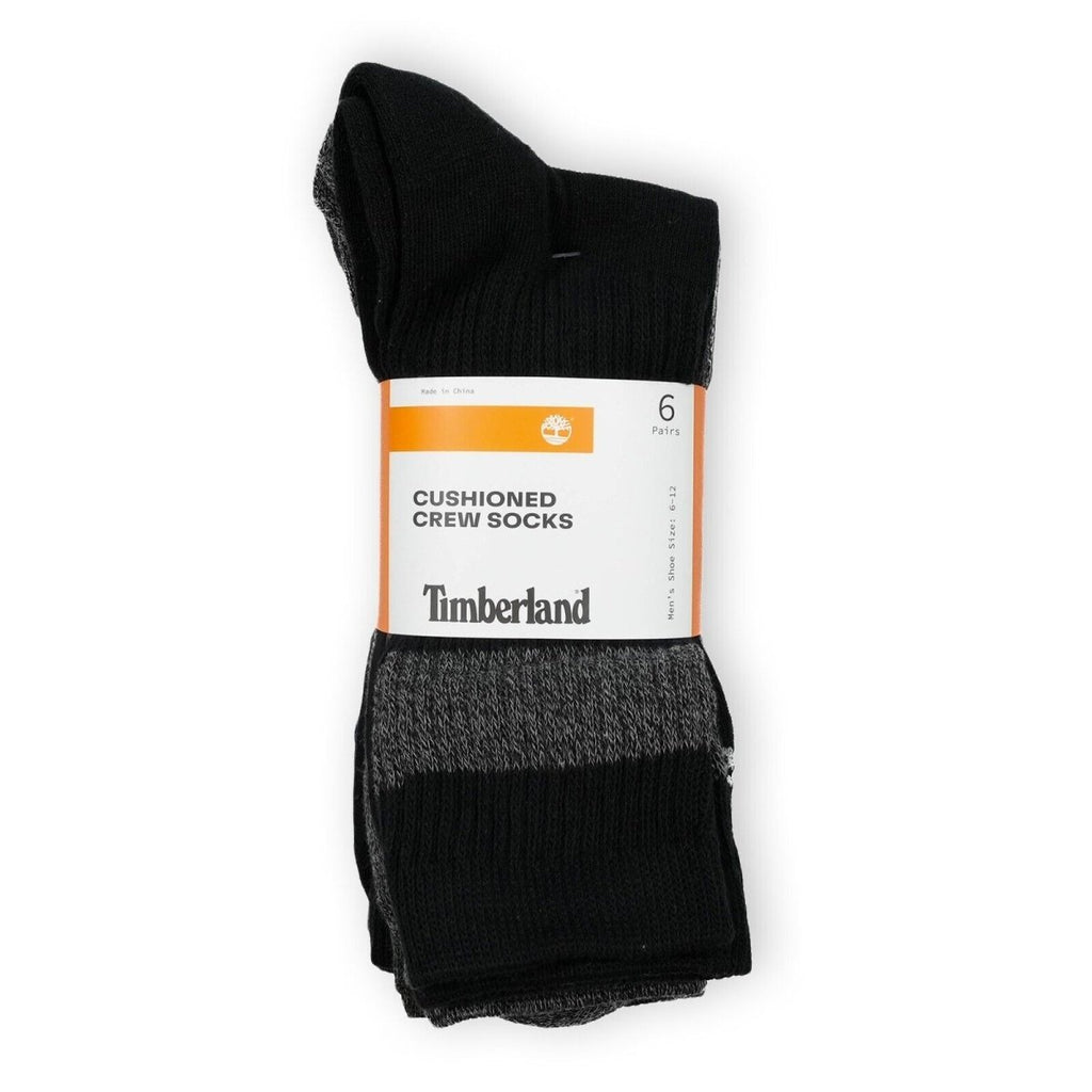 Timberland Men's Cushioned Crew Socks 6-Pairs
