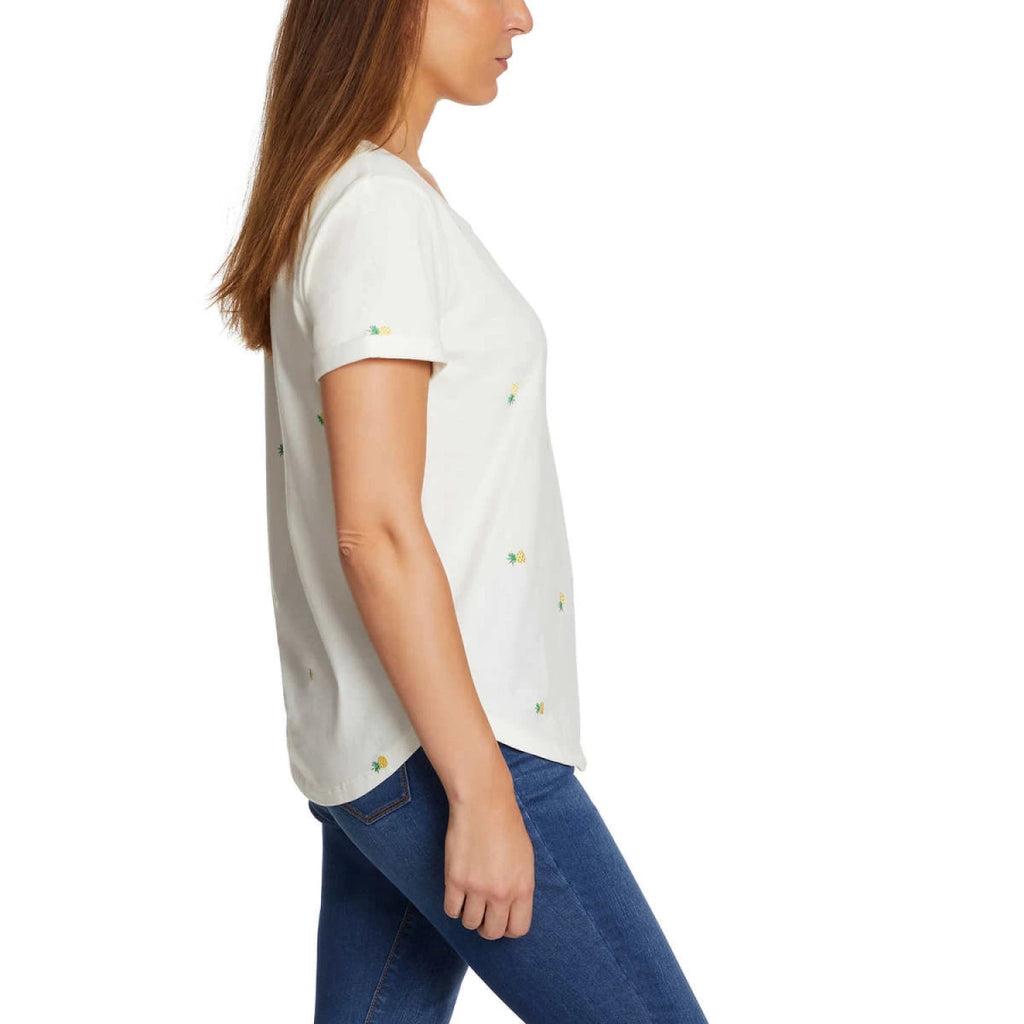 Vintage America Women's Embroidered Tee