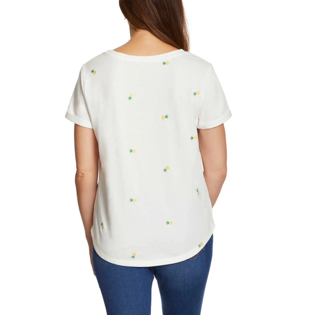 Vintage America Women's Embroidered Tee