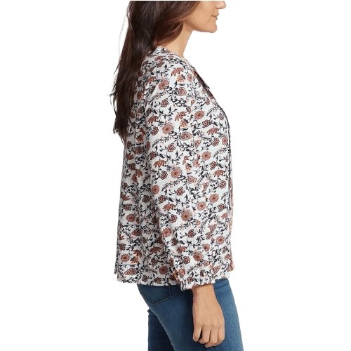 Vintage America Women's Printed Blouse Top
