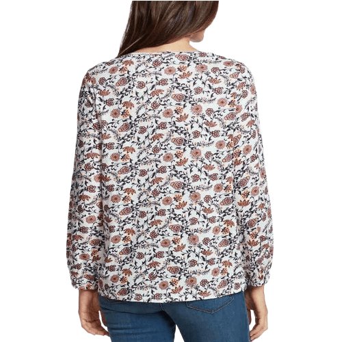 Vintage America Women's Printed Blouse Top