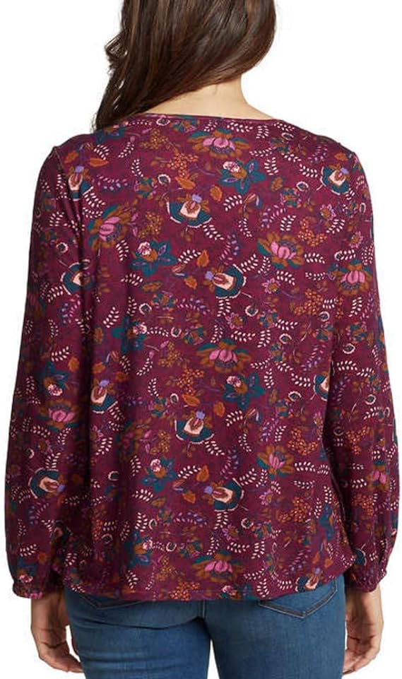 Vintage America Women's Printed Blouse Top
