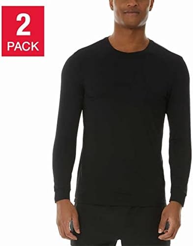 32 Degrees Cool Men's Air Mesh Long Sleeve Crew Neck 2-Pack