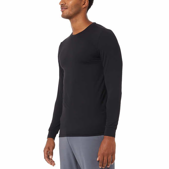 32 Degrees Cool Men's Air Mesh Long Sleeve Crew Neck 2-Pack