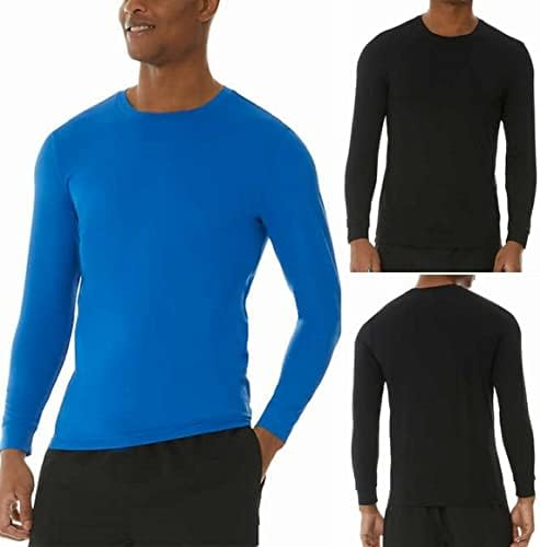 32 Degrees Cool Men's Air Mesh Long Sleeve Crew Neck 2-Pack