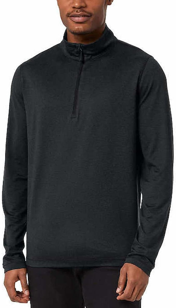 32 Degrees Heat Men's Soft Quarter Zip Long Sleeve Pullover Shirt as1, alpha, l, regular, regular, Gray, Large