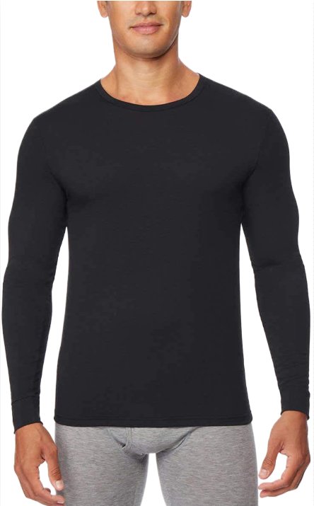 32 Degrees Heat Men's Long Sleeve Crew Neck Tee, 2-Pack