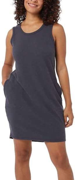 32 Degrees Women's Sleeveless Relaxed Fit Pullover Dress (Columbia Navy, Large)