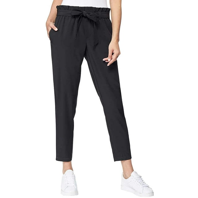 32 Degrees Women's Tie Front Stretch Ankle Length Pants