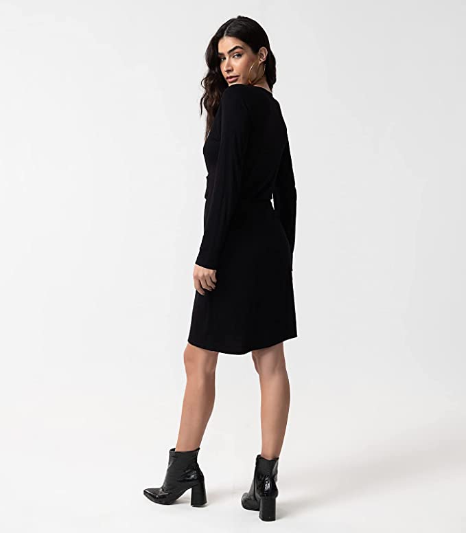 Versatile Cross Knot Dress for Women