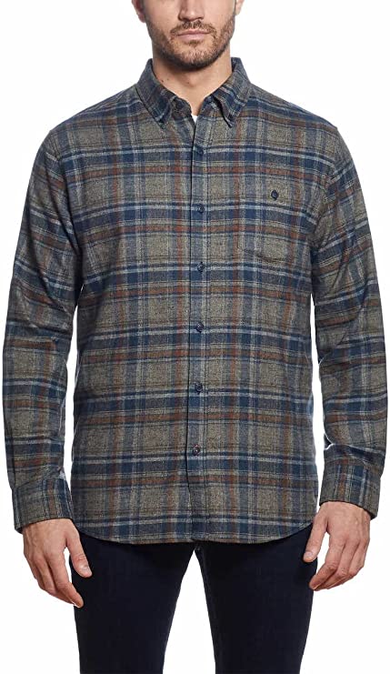 Durable Men's Flannel Shirt - Water-Resistant & Timeless Design