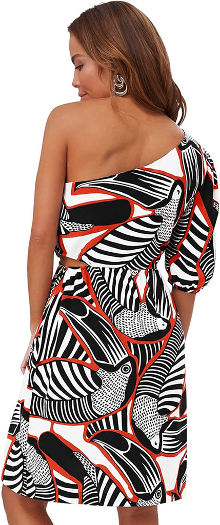 Stylish Women's Printed Dress - Captivating Patterns, High-Quality Fabric