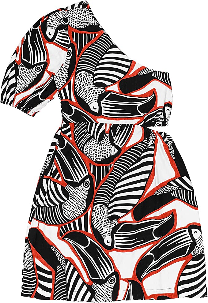 Stylish Women's Printed Dress - Captivating Patterns, High-Quality Fabric