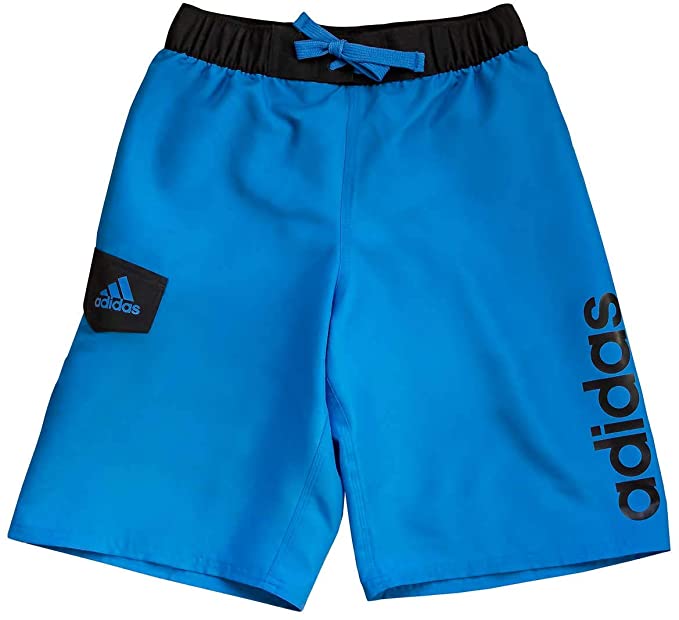 adidas Boys' Elastic Waist Swim Trunks - Quick-Drying and UPF 50+ Protection for Boys