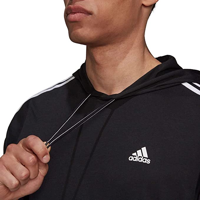 Adidas Mens Lightweight Pullover Hoodie T-Shirt