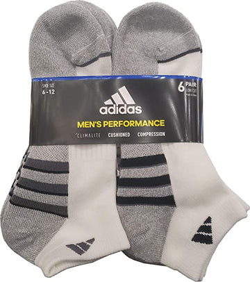 Adidas Men's Low Cut Socks,6-Pair