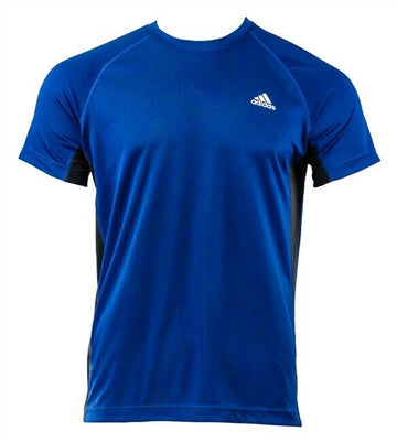 Adidas Men's Raglan Striped Short Sleeve Athletic Shirt - Moisture-wicking and Lightweight