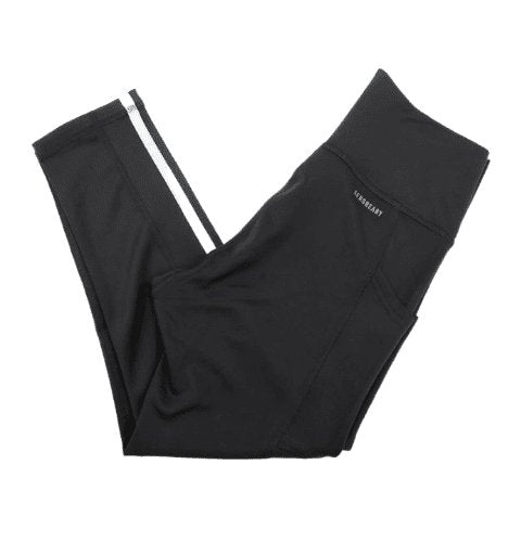 Adidas Women's 3-Stripe High Rise Waistband 3/4 Capri Tight Leggings