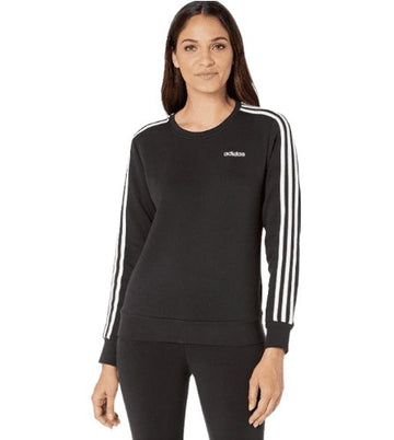 Adidas Women's 3-Stripes Crewneck Sweatshirt: Sporty Style & Comfort