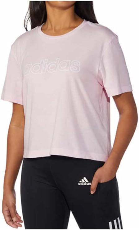 Adidas Women's Primegreen Aeroready Logo Crop Tee - Sustainable Athletic Wear