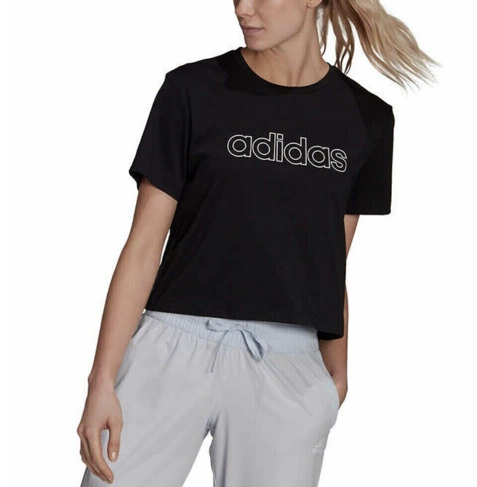 Adidas Women's Primegreen Aeroready Logo Crop Tee - Sustainable Athletic Wear