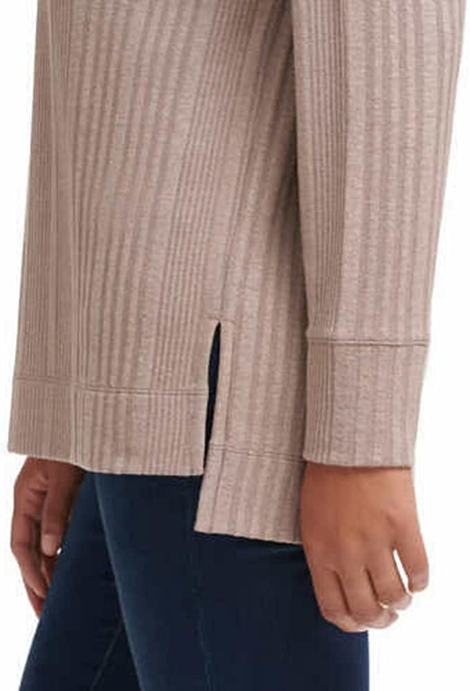 Women's Ribbed V-Neck Top by Andrew Marc - Chic Comfort