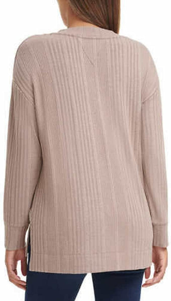 Women's Ribbed V-Neck Top by Andrew Marc - Chic Comfort