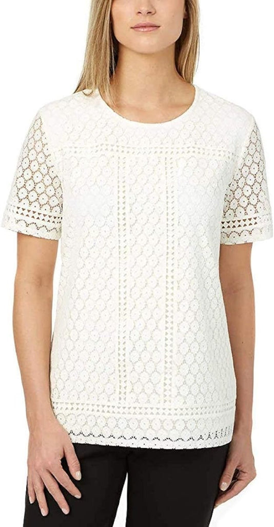 Luxurious Lace Blouse by Badgley Mischka - Timeless Design