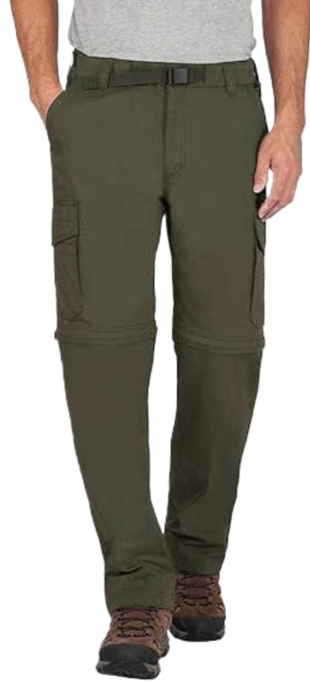 BC Clothing Men's Lightweight Convertible Stretch Cargo Pants & Shorts