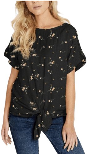 Buffalo David Bitton Women's Blouse - Tie Front Design