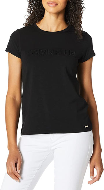 Calvin Klein Women's Marled Logo T-Shirt