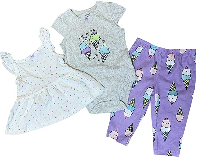 Carter's Baby Girl's Bodysuit Pant Sets