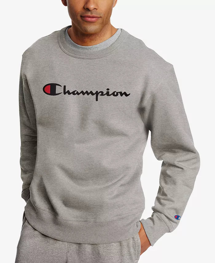 Champion Men's Long Sleeve Crew Neck Pullover
