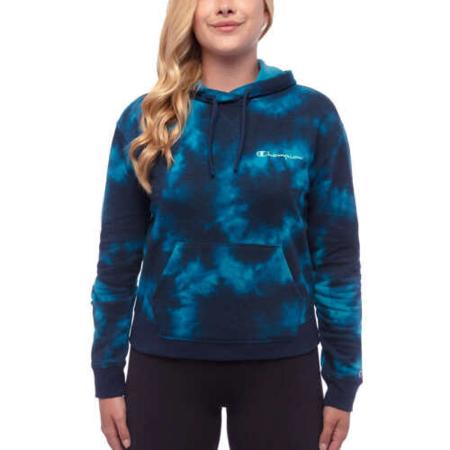 Champion Tie Dye Hoodie Sweatshirt - Vibrant Women's Fashion