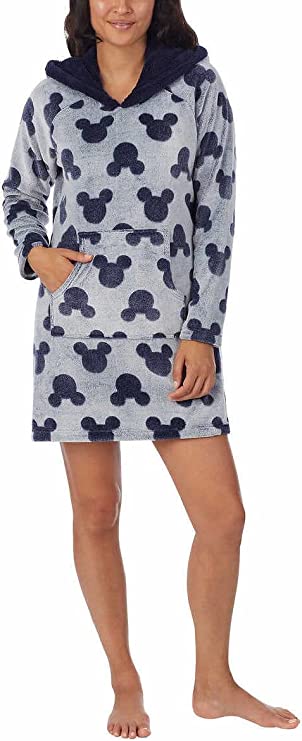 Disney Women's Lounger with Sherpa Hood - Cozy & Chic Disney Fashion | Officially Licensed