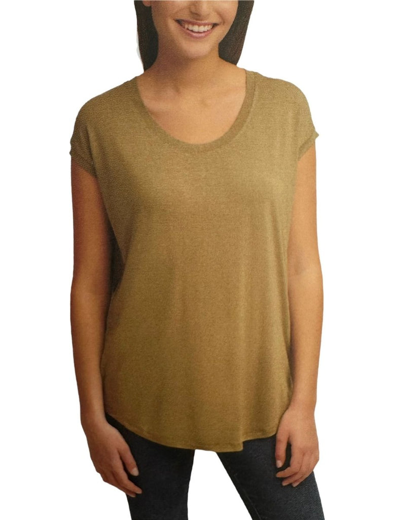 DKNY Women's V-Neck Tee - Timeless Comfort and Style