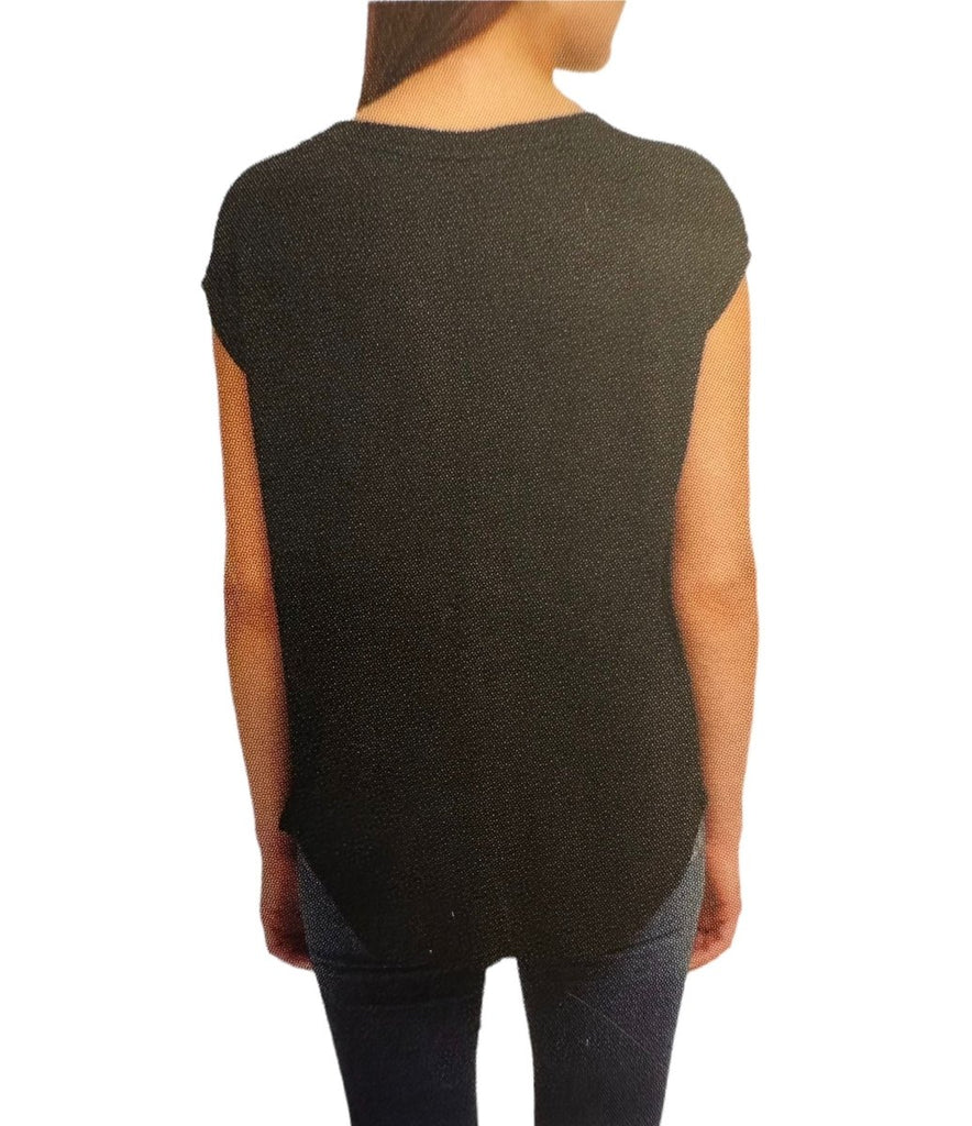 DKNY Women's V-Neck Tee - Timeless Comfort and Style