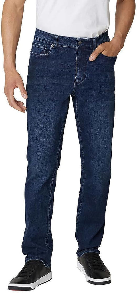 DKNY Men's Duane Straight Fit Jeans - Timeless Straight-Leg Silhouette