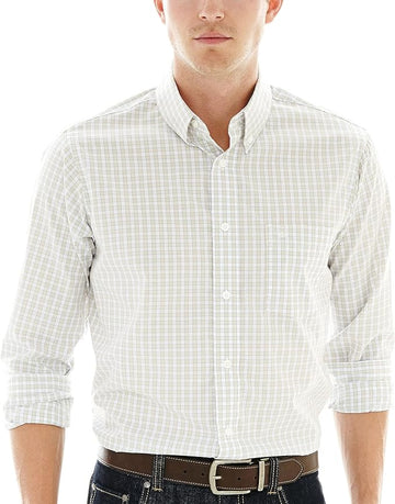 Dockers Men's Long Sleeve Button-Front Shirt
