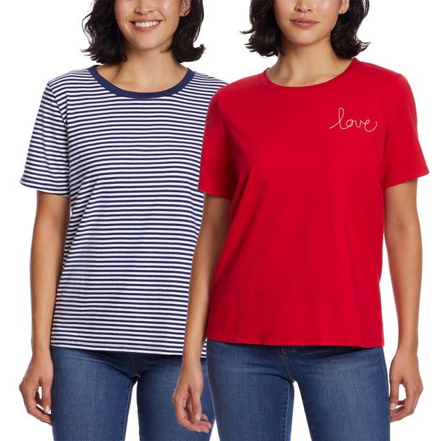 Ella Moss Perfect Tee 2-pack: Premium Women's T-Shirts - Soft, Versatile, and Stylish