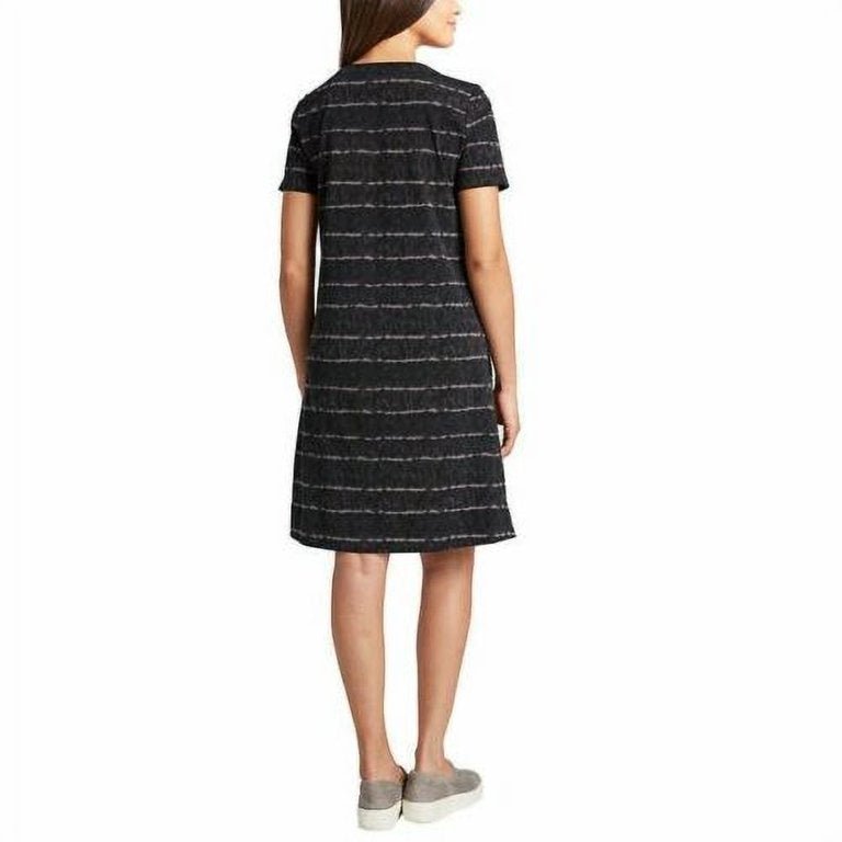 Ellen Tracy Women's V-Notch Short Sleeve Dress