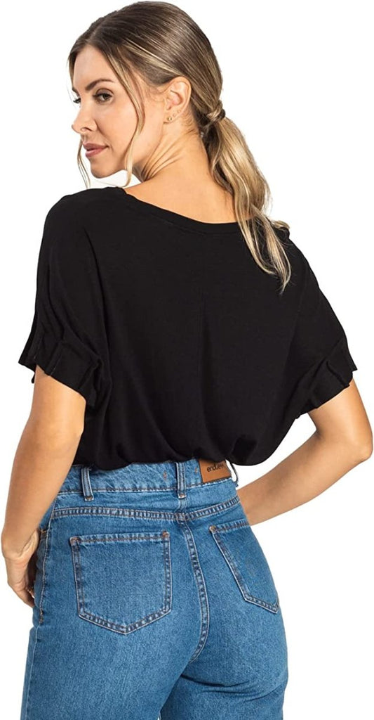 Stylish Brazilian Cropped Bat Sleeves Blouse - Trendy Design, Premium Quality, Versatile Women's Fashion