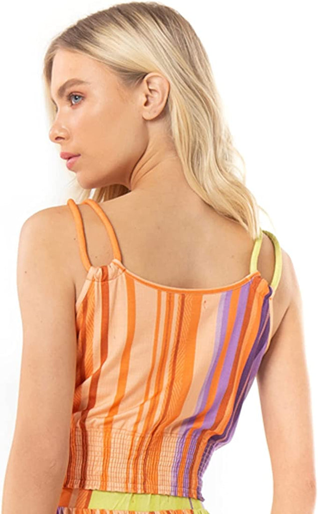 Women's Double Strap Cropped Blouse - Versatile Fashion Piece