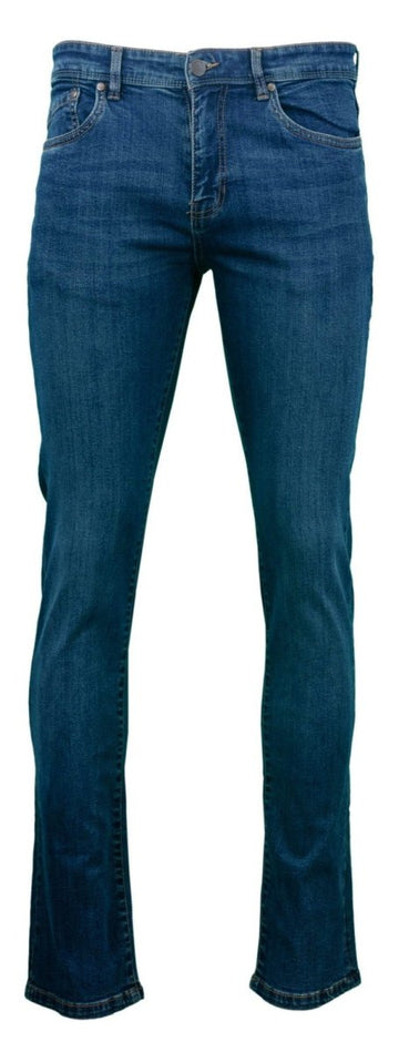 English Laundry Men's Sutton Slim Straight Jeans - Cotton and Elastane Blend Comfortable Denim