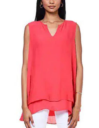 Fever Double Layer Sleeveless Blouse: Stylish & Versatile Women's Fashion