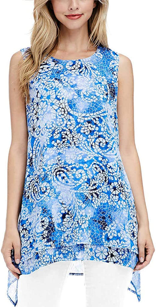 Fever Double Layer Sleeveless Blouse: Stylish & Versatile Women's Fashion