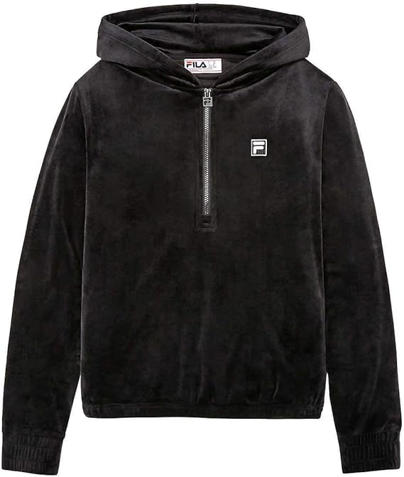 Fila Women's Velour Quarter Zip Hoodie