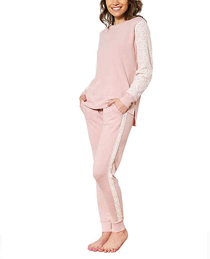 Elegant Flora Nikrooz 2-Piece Set: Luxe Long Sleeve Loungewear